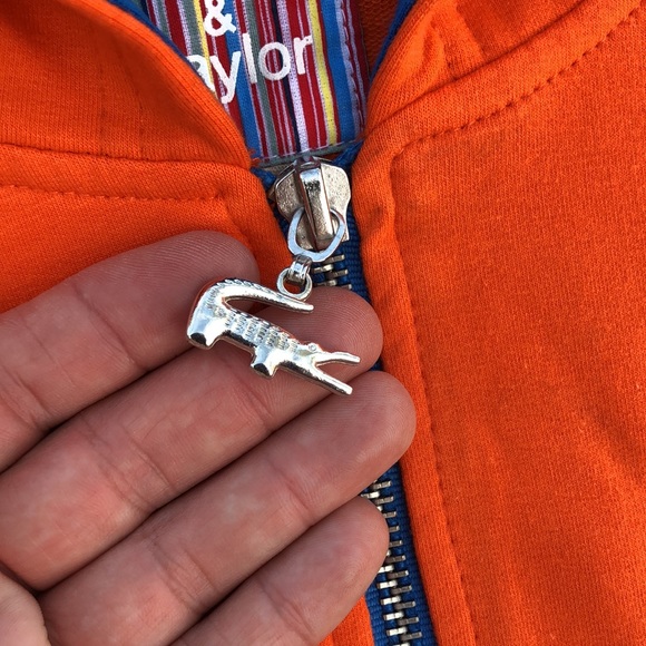 NWT! - CHRISTINE & TAYLOR Alligator GATORS Zip-Up Hoodie Sweatshirt - Picture 4 of 8